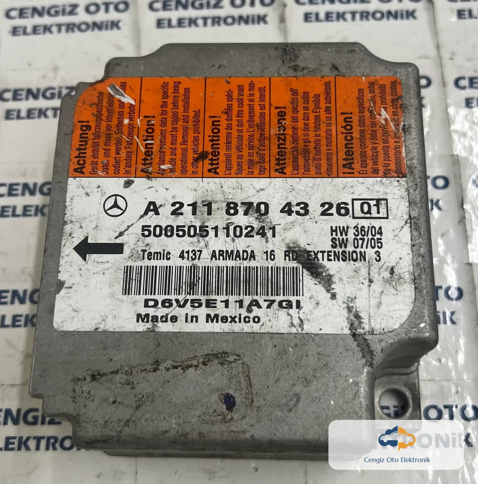 A2118704326 - 500505110241 - A211 Mercedes Airbag Beyini