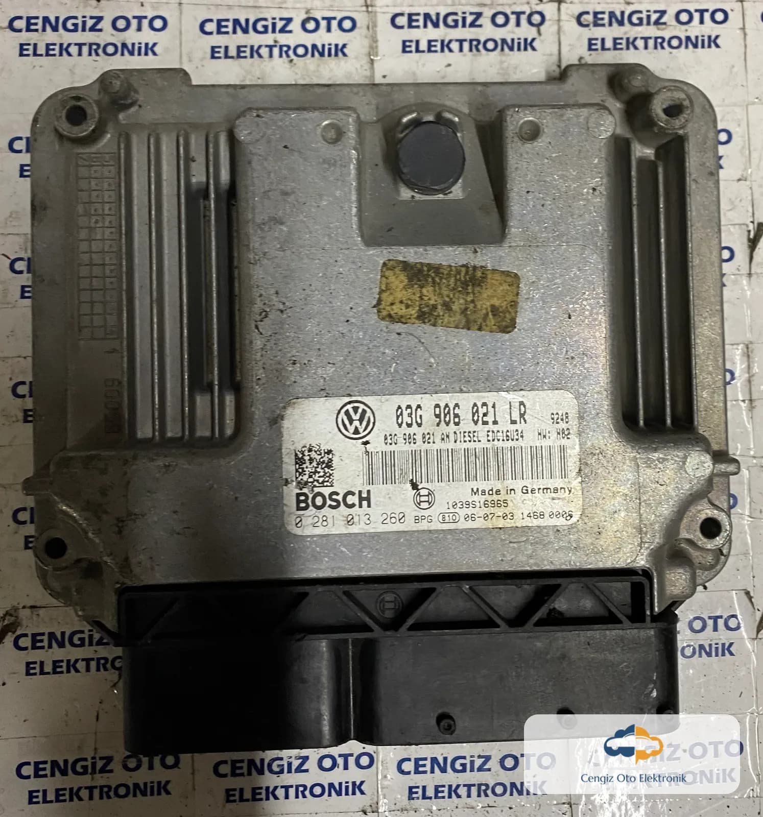 Volkswagen Passa 1.9 Motor Beyini - 0281013260 - 0281 013 260 - 03G906021LR - 03G 906 021 LR