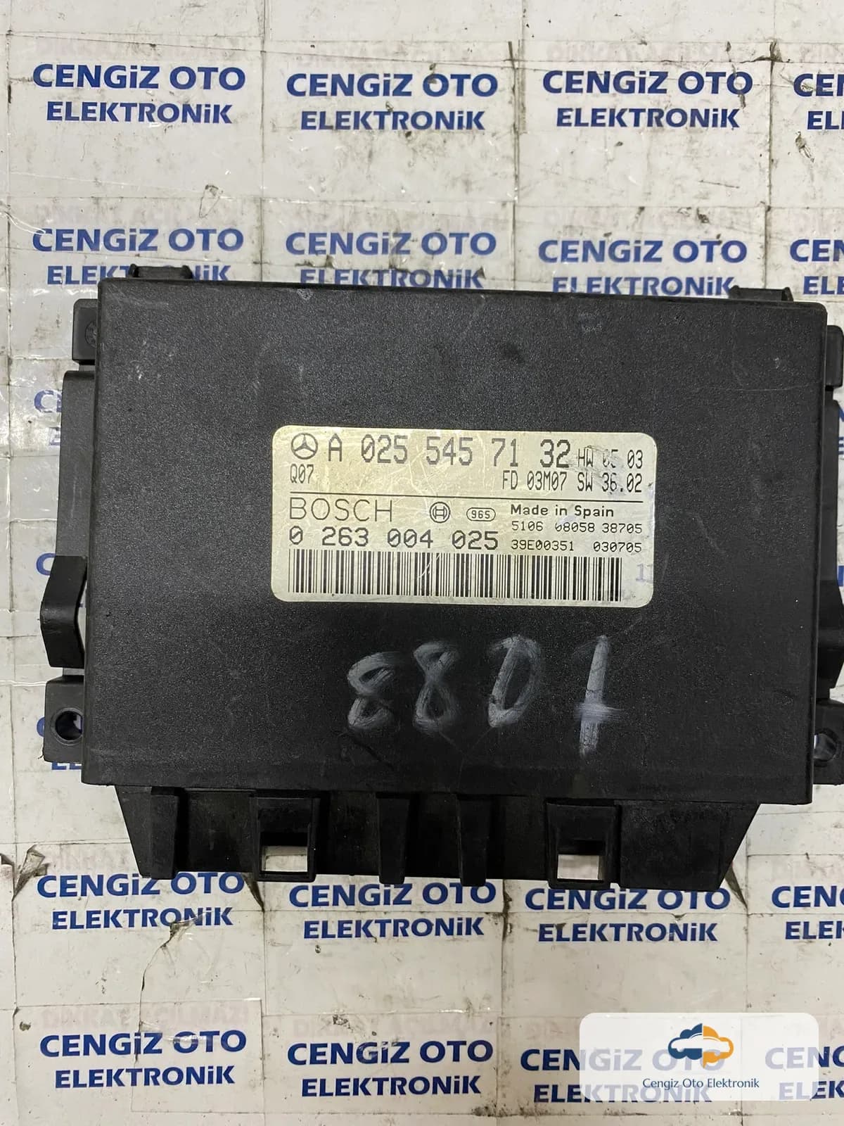 Mercedes Kontrol Modülü - 0263004025 - 0 263 004 025 - A 025 545 71 32 - A0255457132
