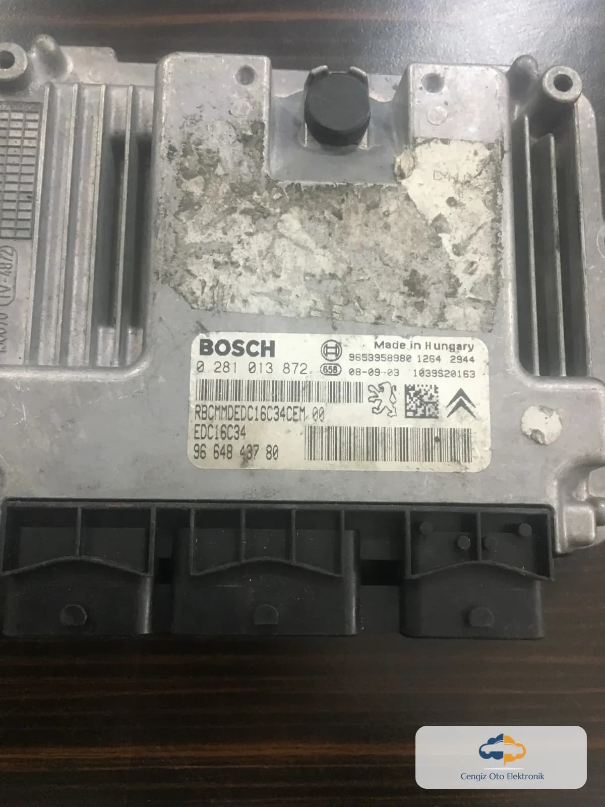 Peugeot 308 Motor Beyini - 0281013872 - EDC16C34