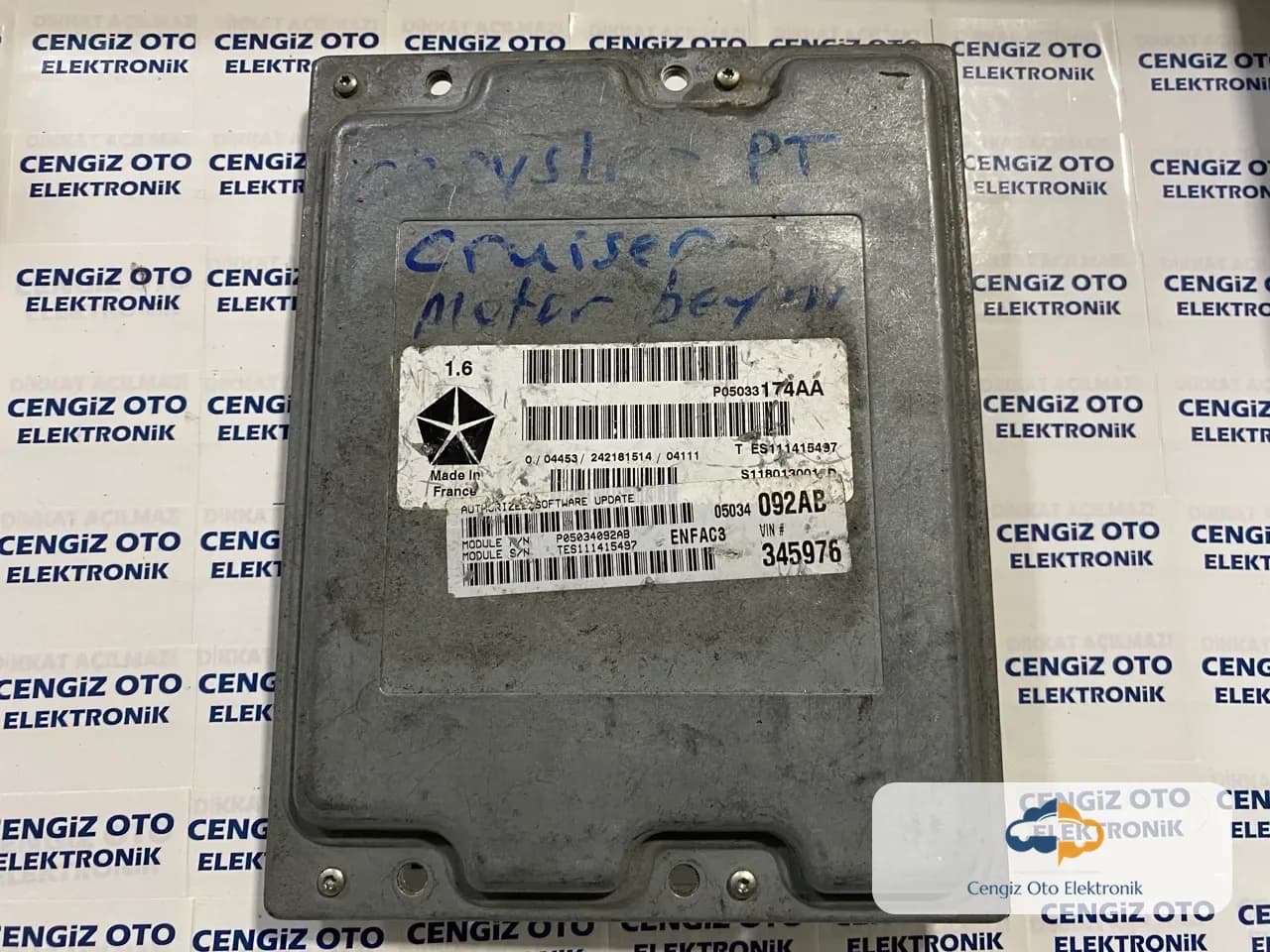 Chrysler Motor Beyini - P05034092AB - P05033 174AA
