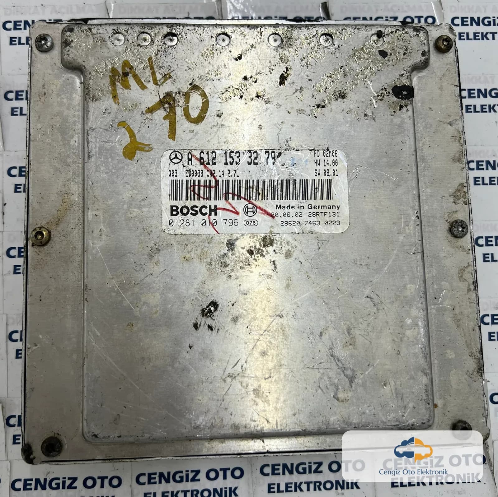 0281010796 - A6121533279 - Mercedes 2.7 CDI Motor Beyini