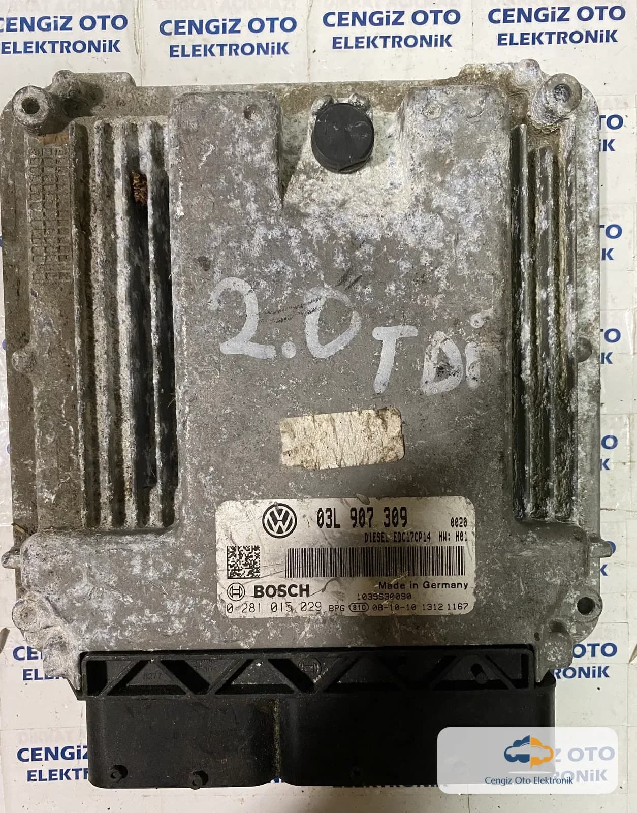 Volkswagen Passat 2.0 TDI Motor Beyini - 0281015029 - 0 281 015 029 - 03L907309