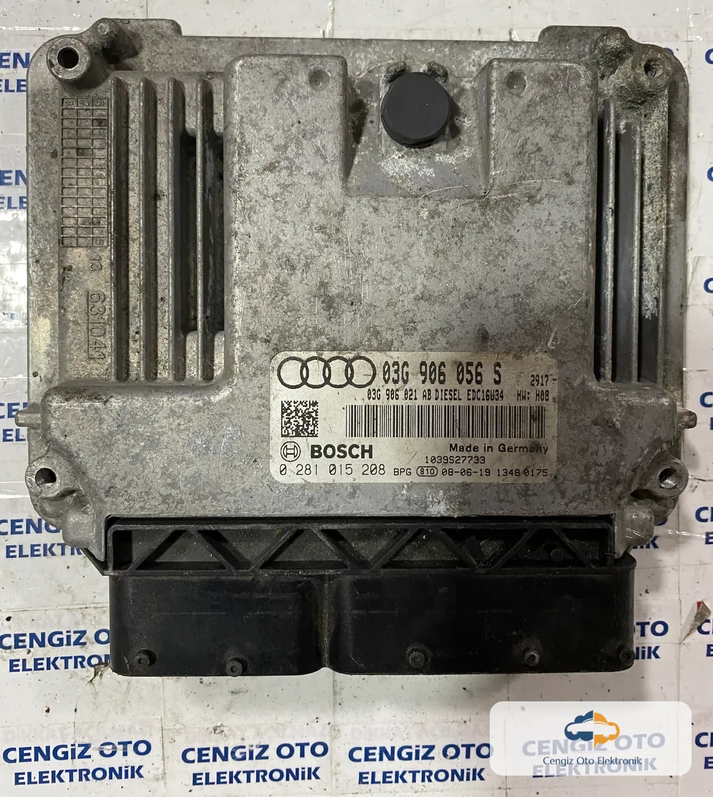 Audi A3 1.9 TDI Motor Beyini - 0281015208 - 0 281 015 208 - 03G906056S - 03G 906 056 S