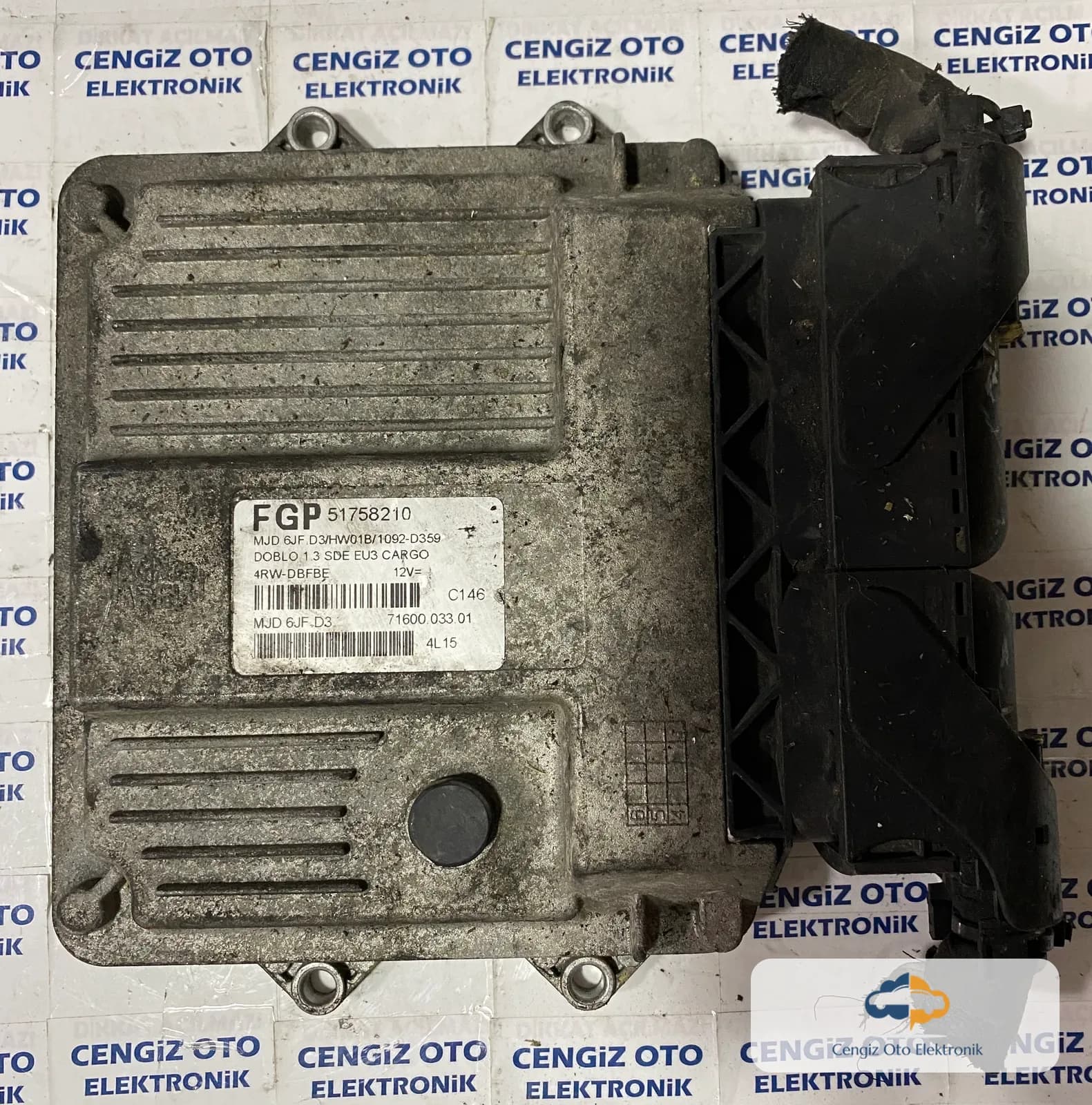 Fiat Doblo 1.3 Motor Beyini - 51758210 - MJD6JFD3 - MJD 6J3 D3