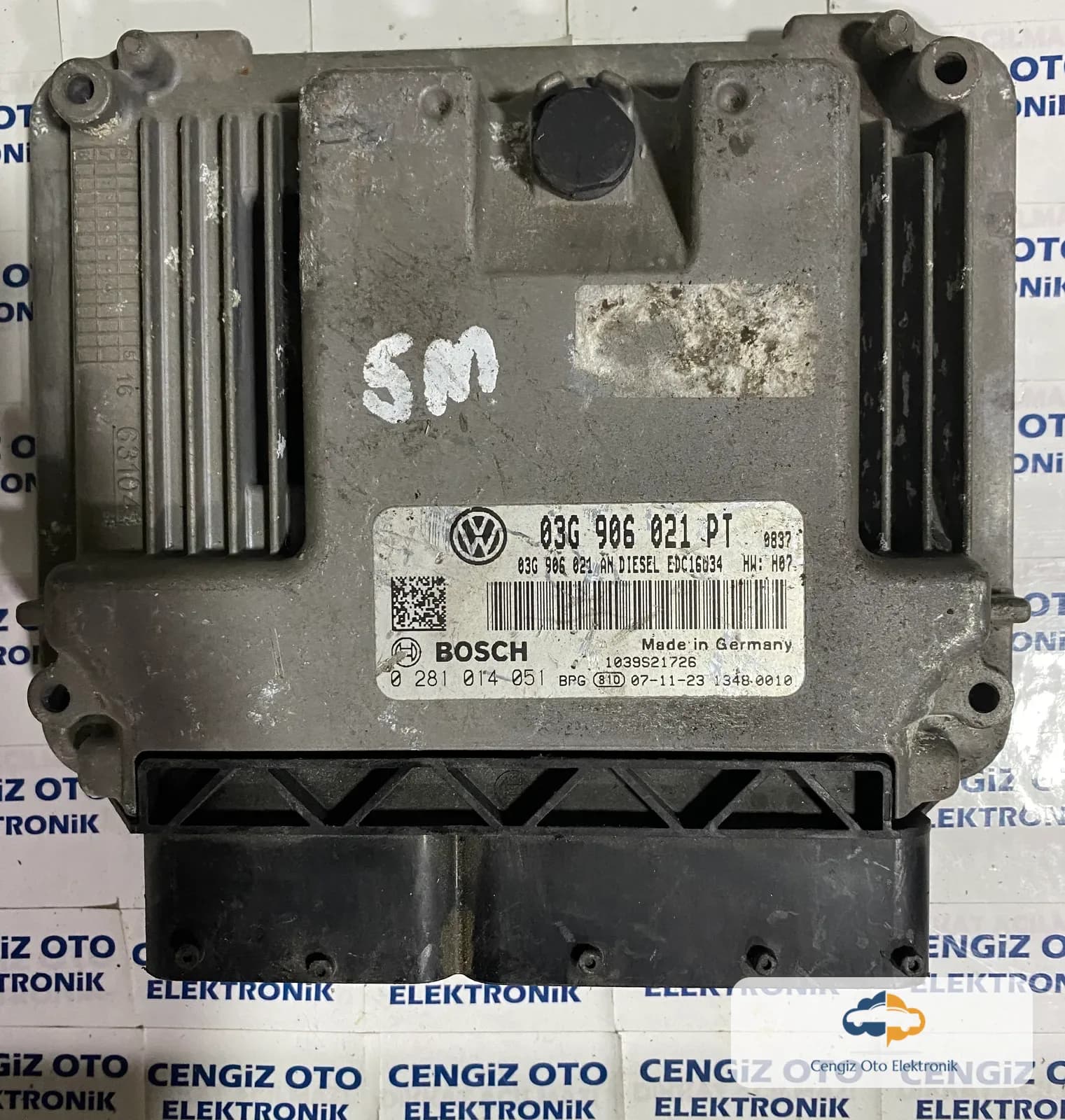 Volkswagen Golf Caddy 1.9 TDI Motor Beyini - 0281014051 - 0 281 014 051 - 03G906021PT - 03G 906 021 PT