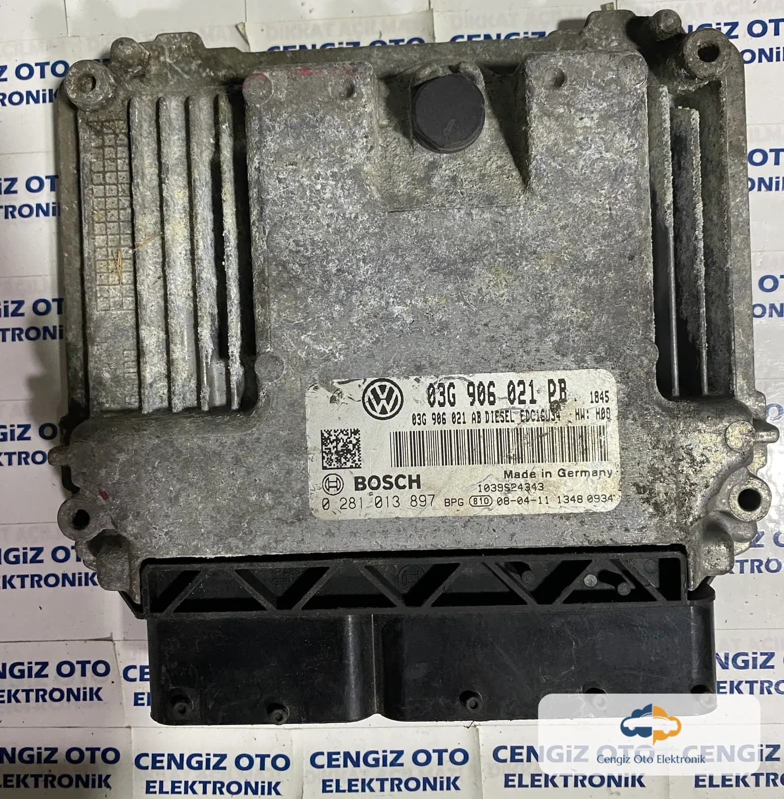 Volkswagen Passat B6 Motor Beyini - 0281013897 - 0 281 013 897 - 03G 906 021 PB - 03G906021PB