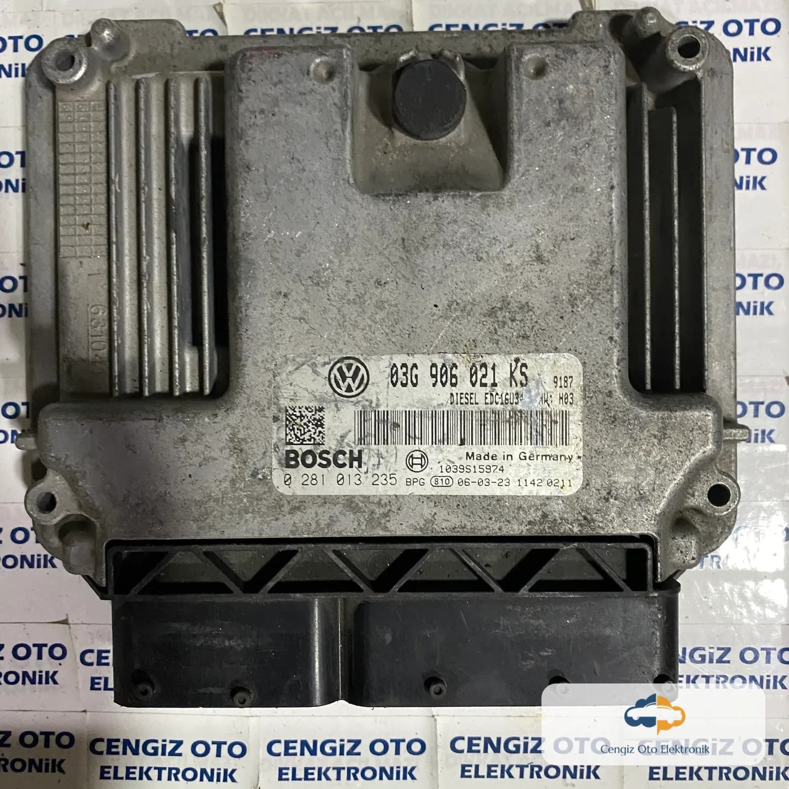 Volkswagen Golf Plus 2.0 Motor Beyini - 0281013235 - 0 281 013 235 - 03G 906 021 KS - 03G906021KS