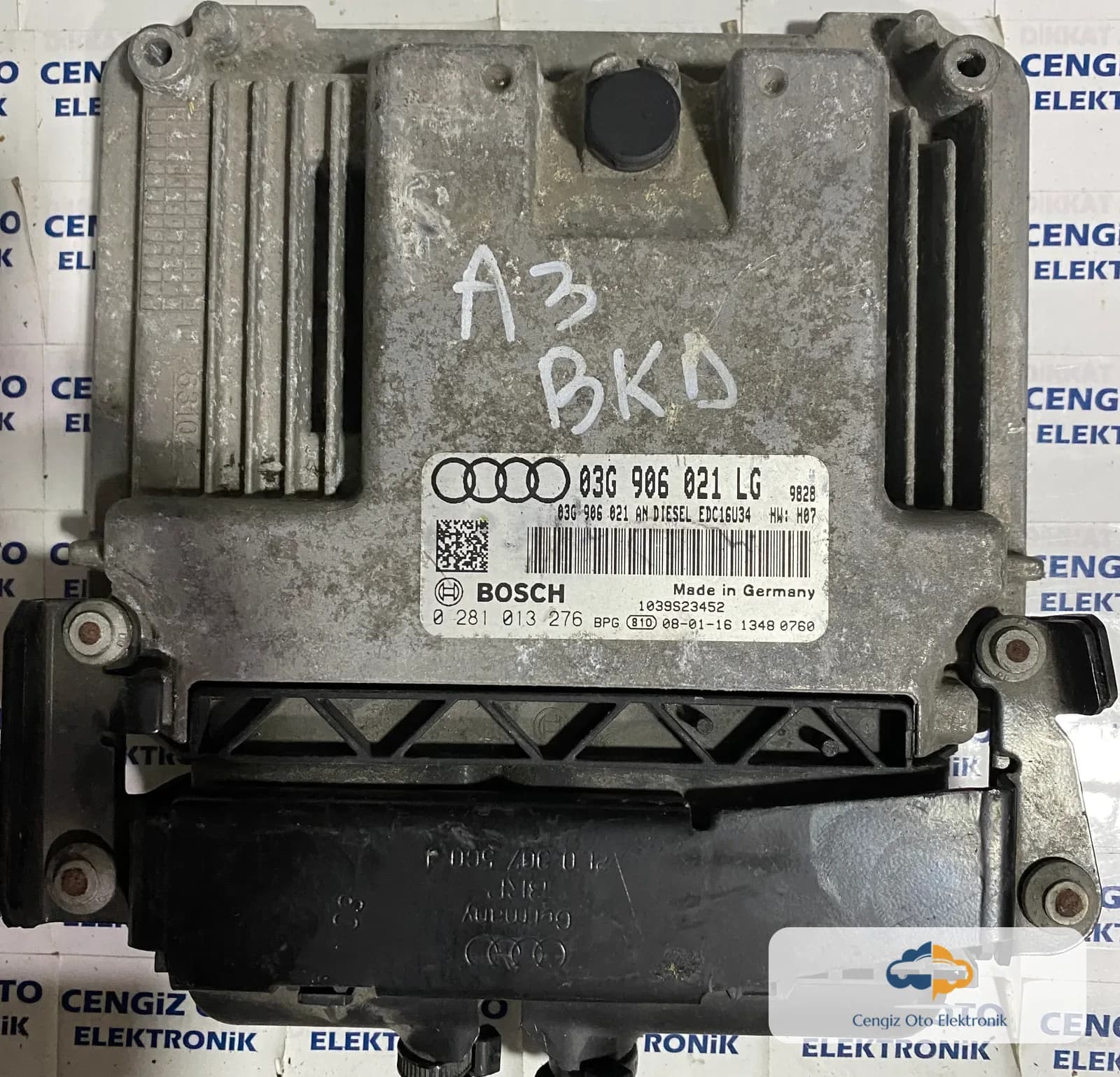 Audi A3 2.0 Motor Beyini - 0281013276 - 0 281 013 276 - 03G 906 021 LG - 03G906021LG