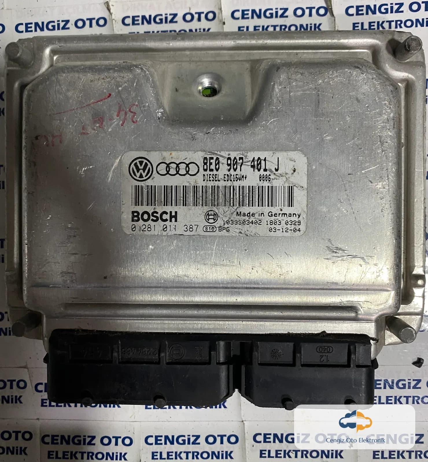 Audi A6 Motor Beyini - 0 281 011 387 - 0281011387 - 8E0907401J - 8E0 907 401 J