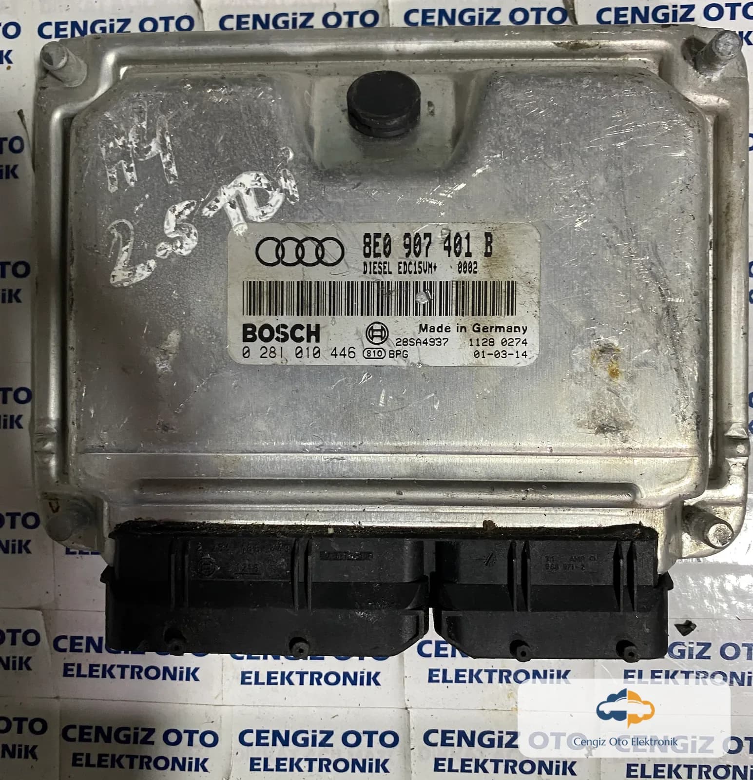 Audi A4 Motor Beyini - 0281010446 - 0 281 010 446 - 8E0 907 401 B - 8E0 907 401 B