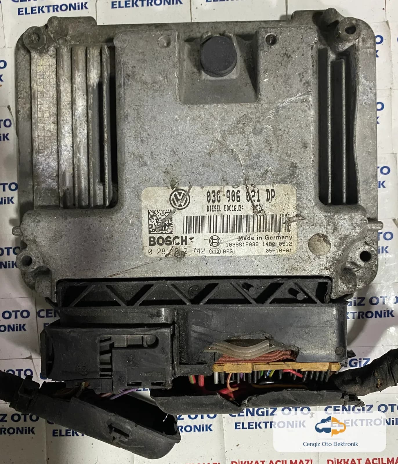 Volkswagen Motor Beyini - 0281012742 - 0 281 012 742 - 03G 906 021 DP - 03G906021DP