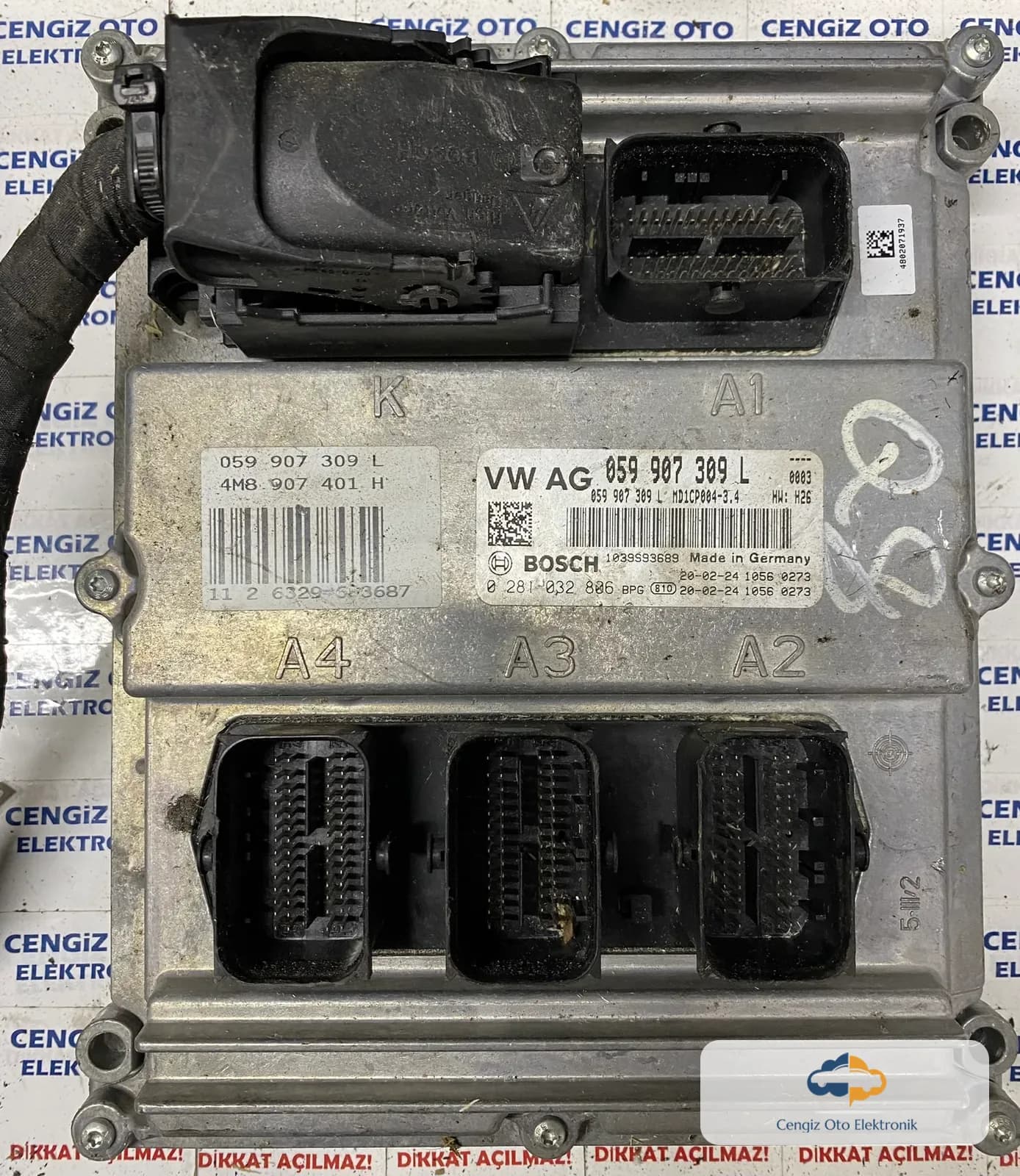 Audi Q7 Motor Beyini - 0281032806 - 0 281 032 806 - 059 907 309 L - 059907309L