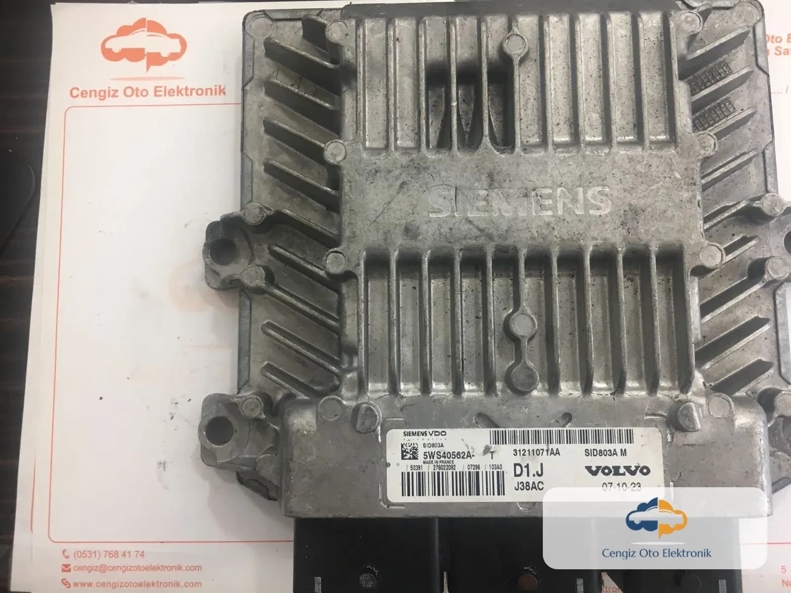 Volvo S40 Motor Beyini - 5WS40562A - SID803A