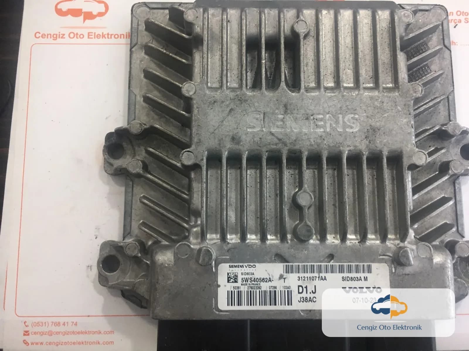 Volvo Motor Beyini - 5WS40562A - SİD803A - 31211071AA