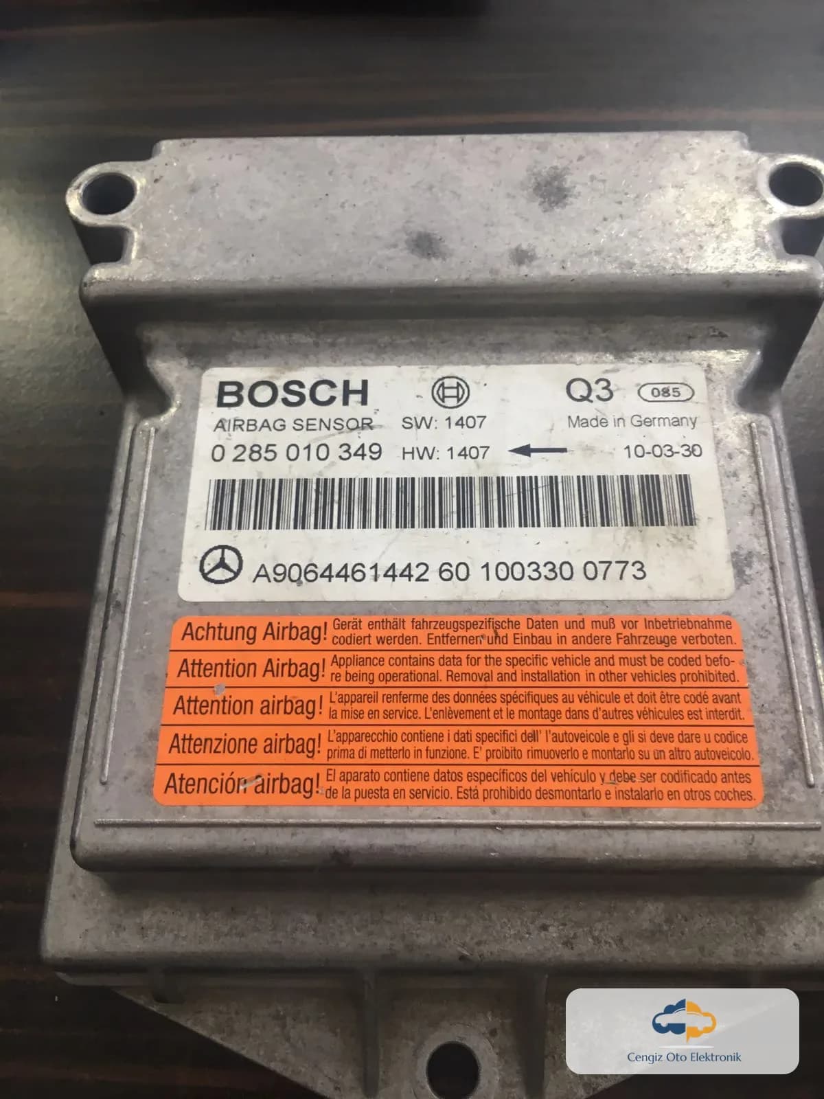 Mercedes Sprinter Airbag Kontrol Beyini - 0285010349 - A9064461442 60 100330 0773