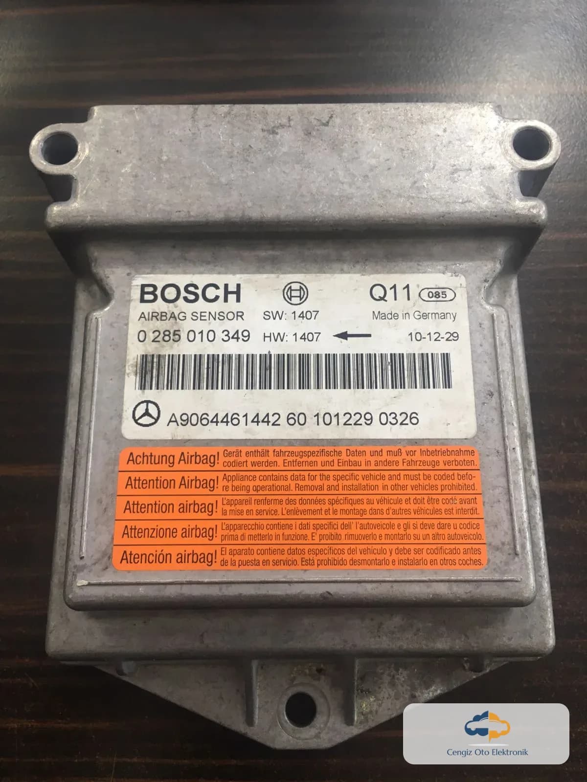 Mercedes Sprinter Airbag Kontrol Beyini - 0285010349 - A9064461442 60 101229 0326