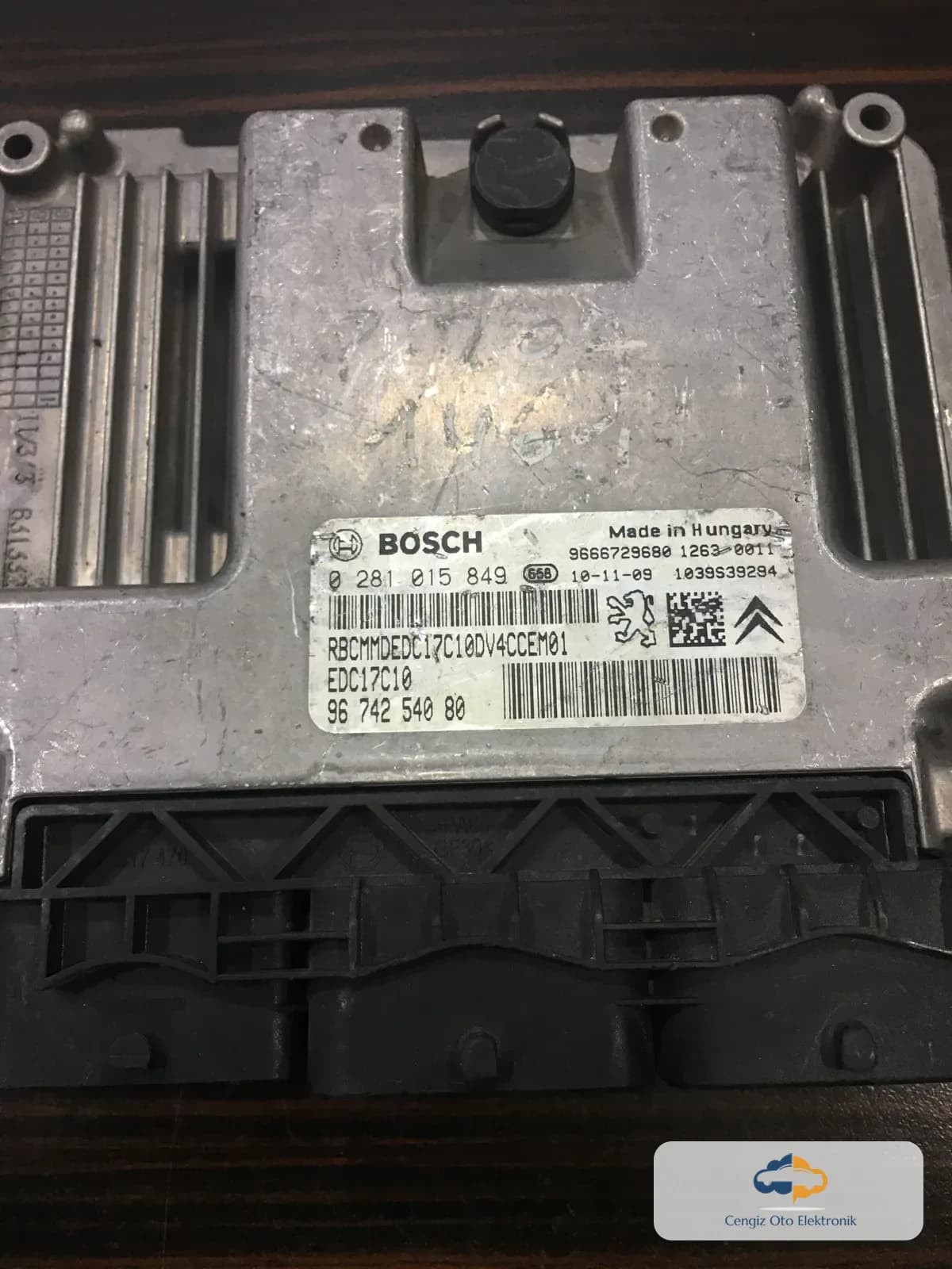 Citroen C3 1.4 Motor Beyini - 0281015849 - 9674254080 - EDC17C10