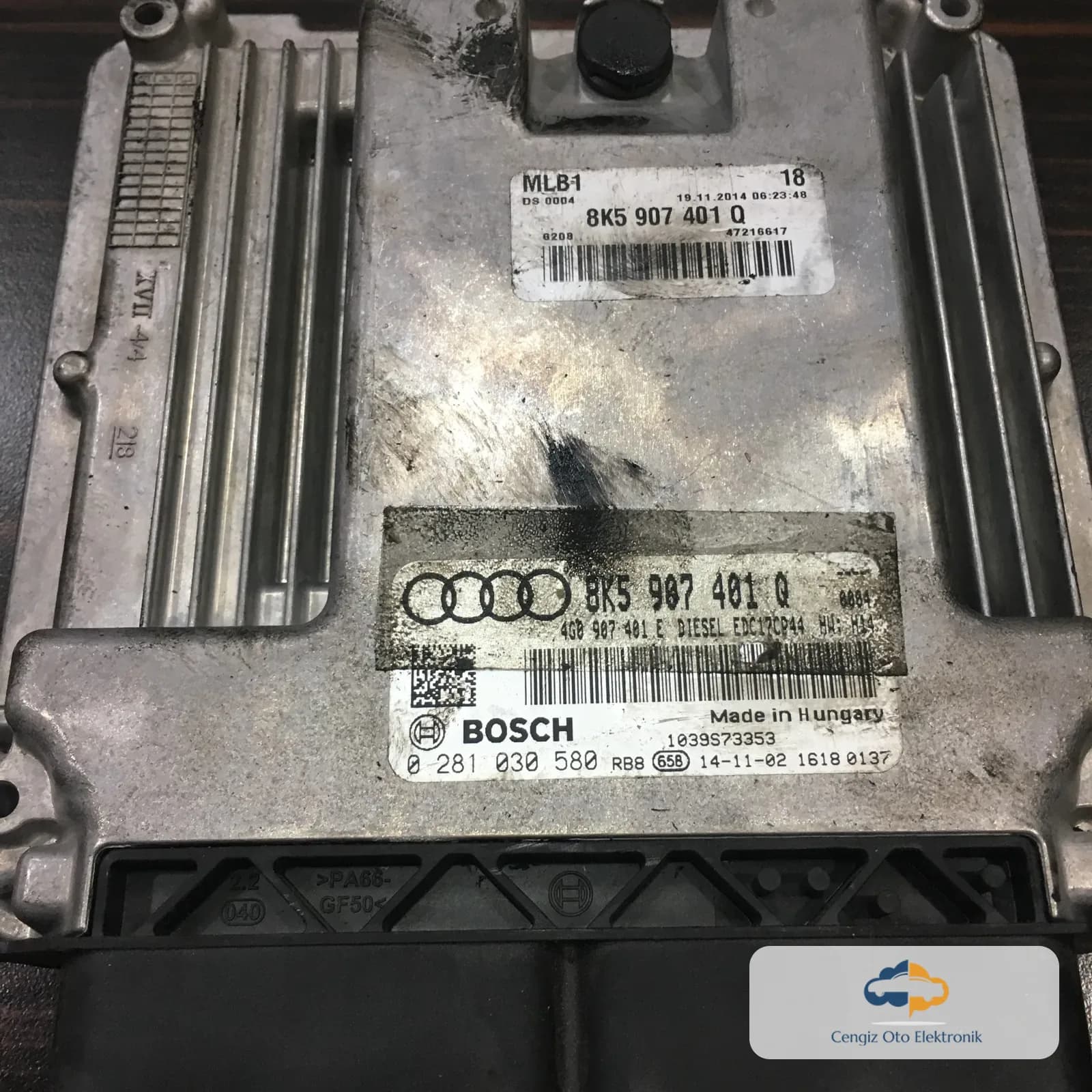 Audi Q5 Motor Beyini - 0281030580 - 8K5907401Q - 4G0907401E - EDC17CP44