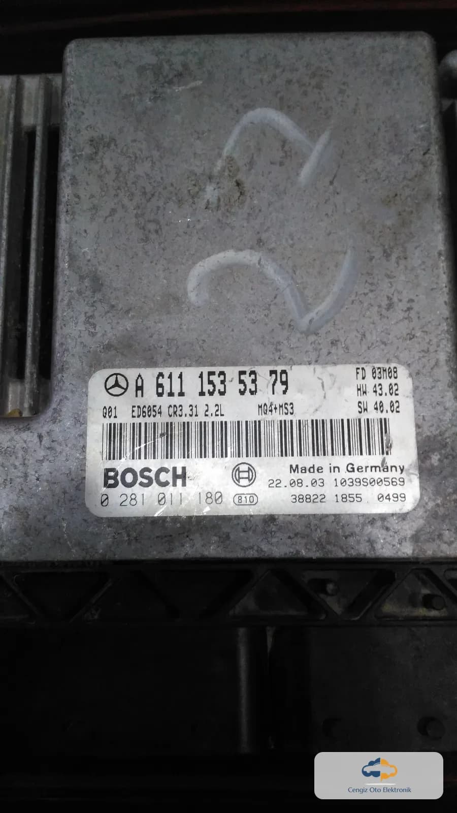 Mercedes-Benz Vito / Viano (W639 Kasa - yakl. 2003–2006 arası) Motor Beyini (Motor Kontrol Ünitesi / ECU - EDC)