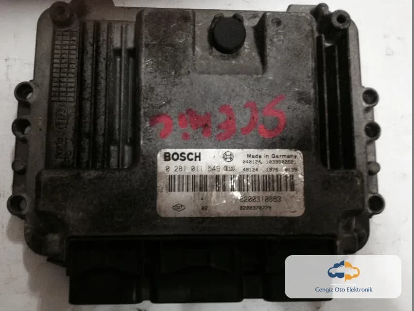 Renault Megane II (BM, CM, LM, KM, EM), Scénic II / Grand Scénic II (JM0/1) Motor Beyini (ECU / Motor Kontrol Ünitesi - EDC16C3)