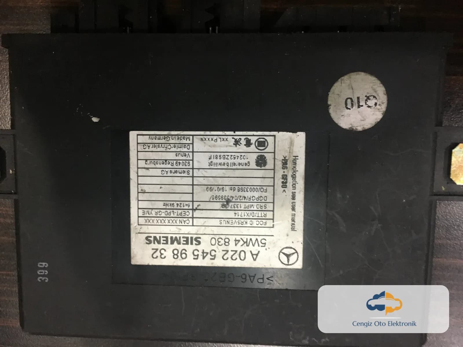 Mercedes W220 S CLASS Keyless-Go - A0225459832 - 5WK4830