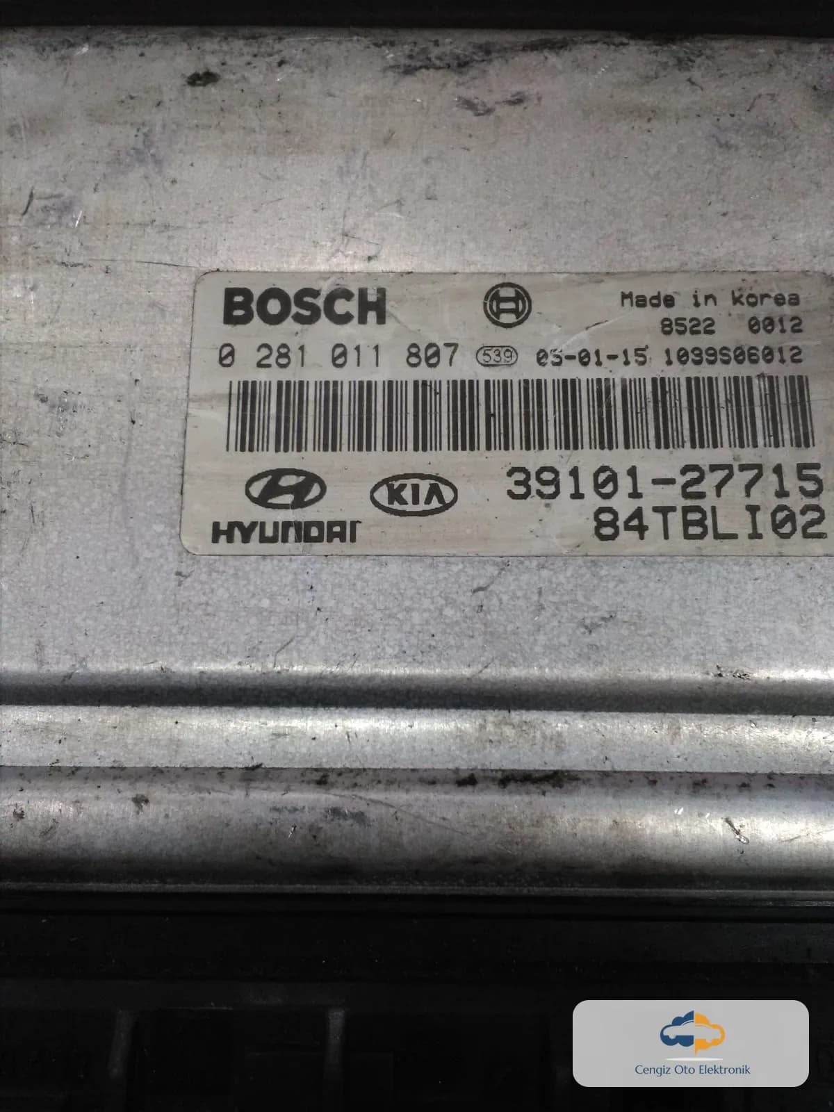 Hyundai Hyundai Getz (TB) Motor Beyni (ECU / Motor Kontrol Ünitesi) - 39101-27715 - 0 281 011 807 - 1037370864