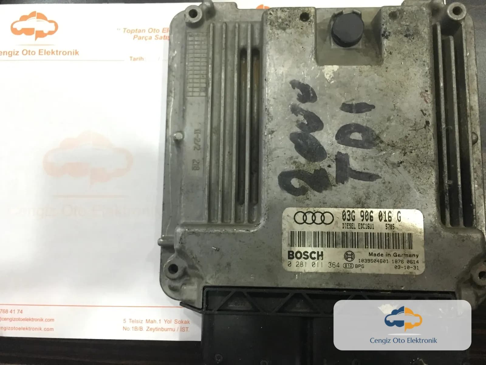 AUDI A3 2.0 - 0281011364 - EDC16U1 - 03G906016G