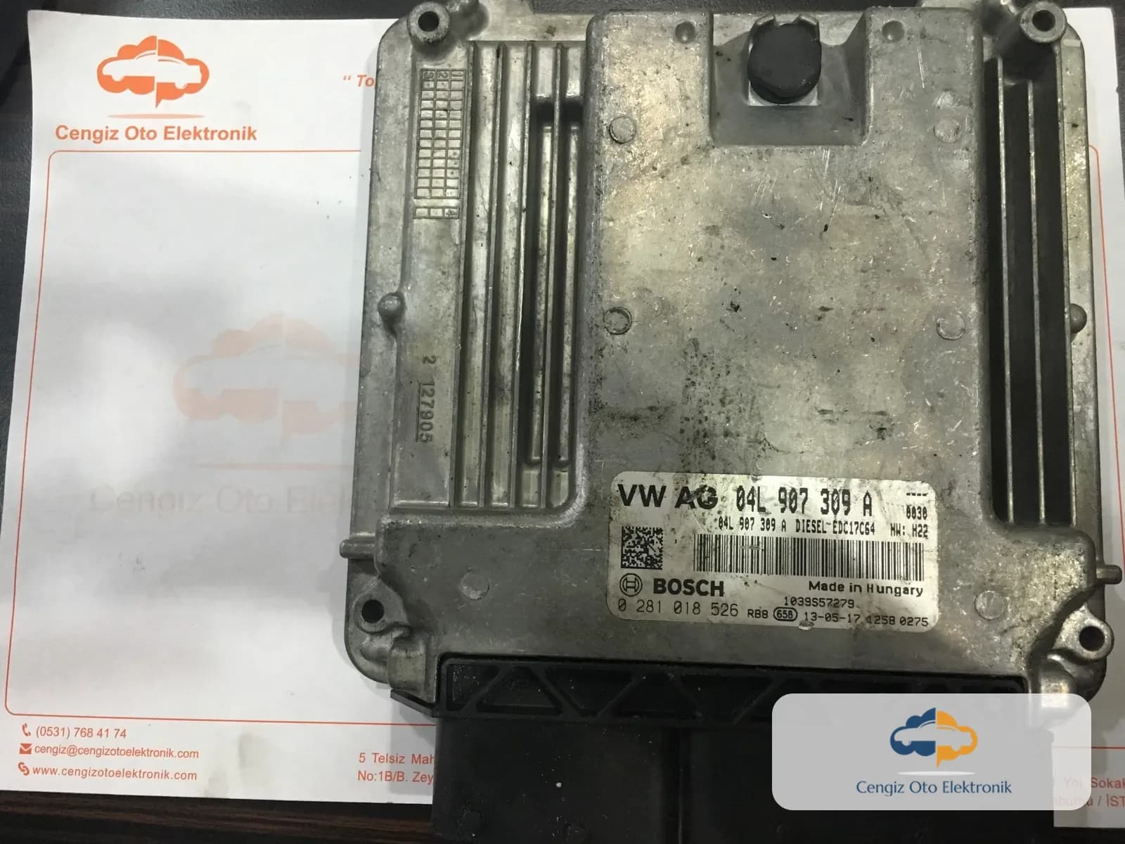 VW GOLF MOTOR BEYİNİ - 0281018526 - 04L907309A - EDC17C64