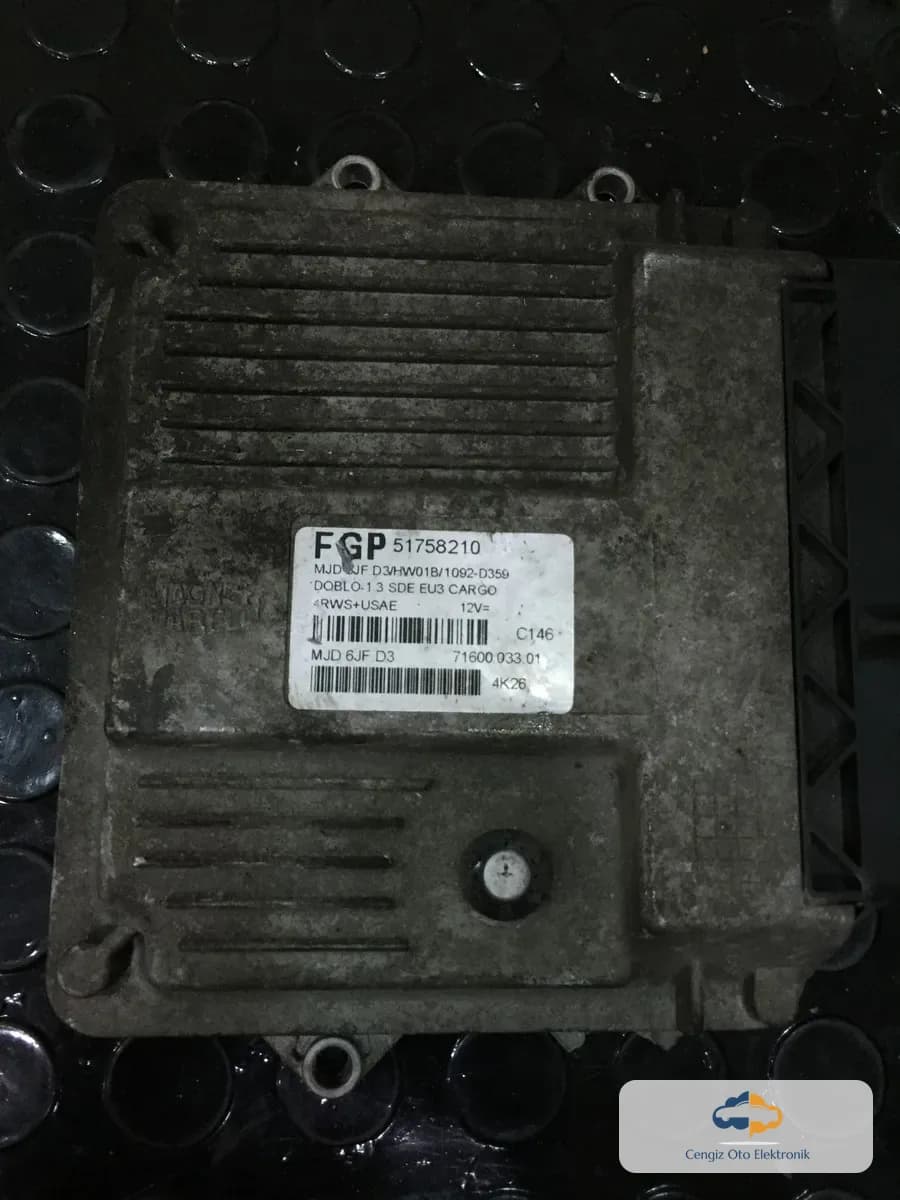 Fiat Fiat Doblò (Kasa Kodu: 223 / 1. Nesil - Makyajlı) Motor Beyni (Motor Kontrol Ünitesi / ECU) - 51758210