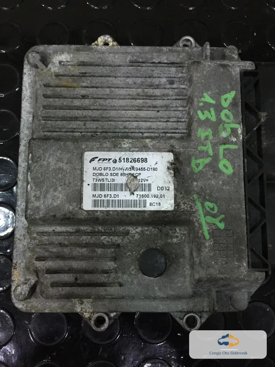 Fiat Fiat Doblò I (Cargo / Panorama / Combi) Motor Beyini (ECU / Motor Kontrol Ünitesi) - 51826698 - 51805368 - 51839150