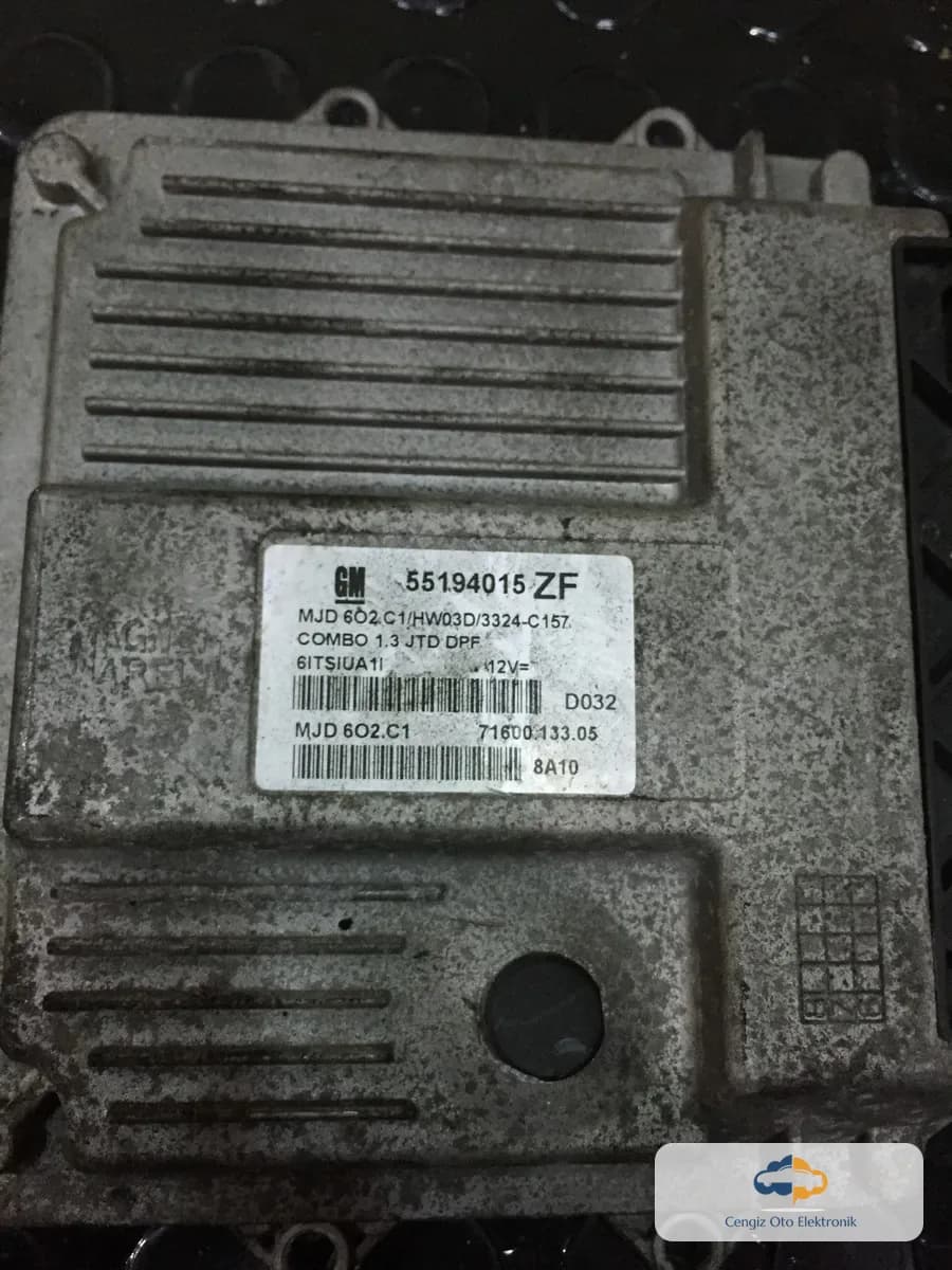 Opel / Vauxhall Opel / Vauxhall Combo, Corsa Motor Beyini (ECU / Motor Kontrol Ünitesi) - 55194015 - 55194015 ZF