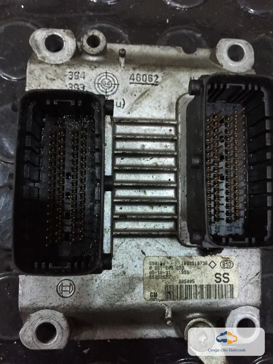 Opel / Vauxhall Opel Corsa C / Combo C Motor Beyni / Motor Kontrol Ünitesi (ECU / ECM) - 0261208253 - 55352622