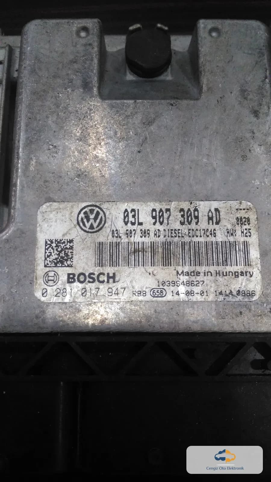 Volkswagen Grubu (VAG — Volkswagen, Audi, Seat, Škoda) Volkswagen Tiguan (Kasa: 5N / 5N1 / 5N2), Volkswagen Golf 6 / Beetle (5C) / Jetta / Passat Motor Beyini (ECU / Motor Kontrol Ünitesi - Bosch EDC17C46)