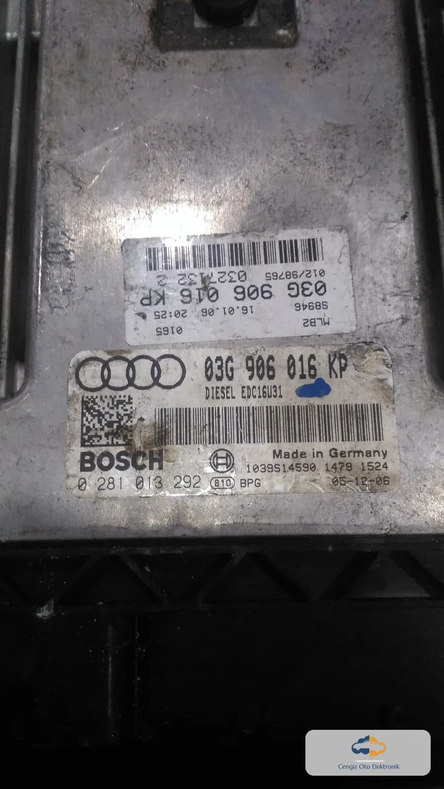 Audi Audi A4 (B7 Kasa / Kasa Kodu: 8E, 8H) (2005 – 2008 arası) Motor Beyini (ECU / Motor Kontrol Ünitesi) - 03G906016KP
