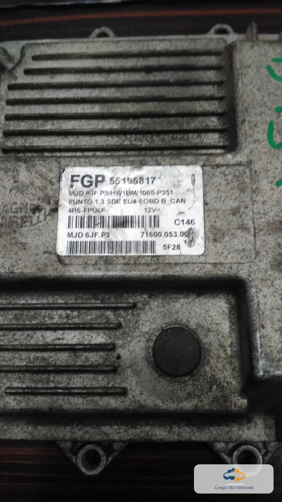 Fiat Fiat Punto II / Punto Classic (Kasa Kodu: 188) Motor Beyini (ECU - Engine Control Unit / Motor Kontrol Ünitesi)