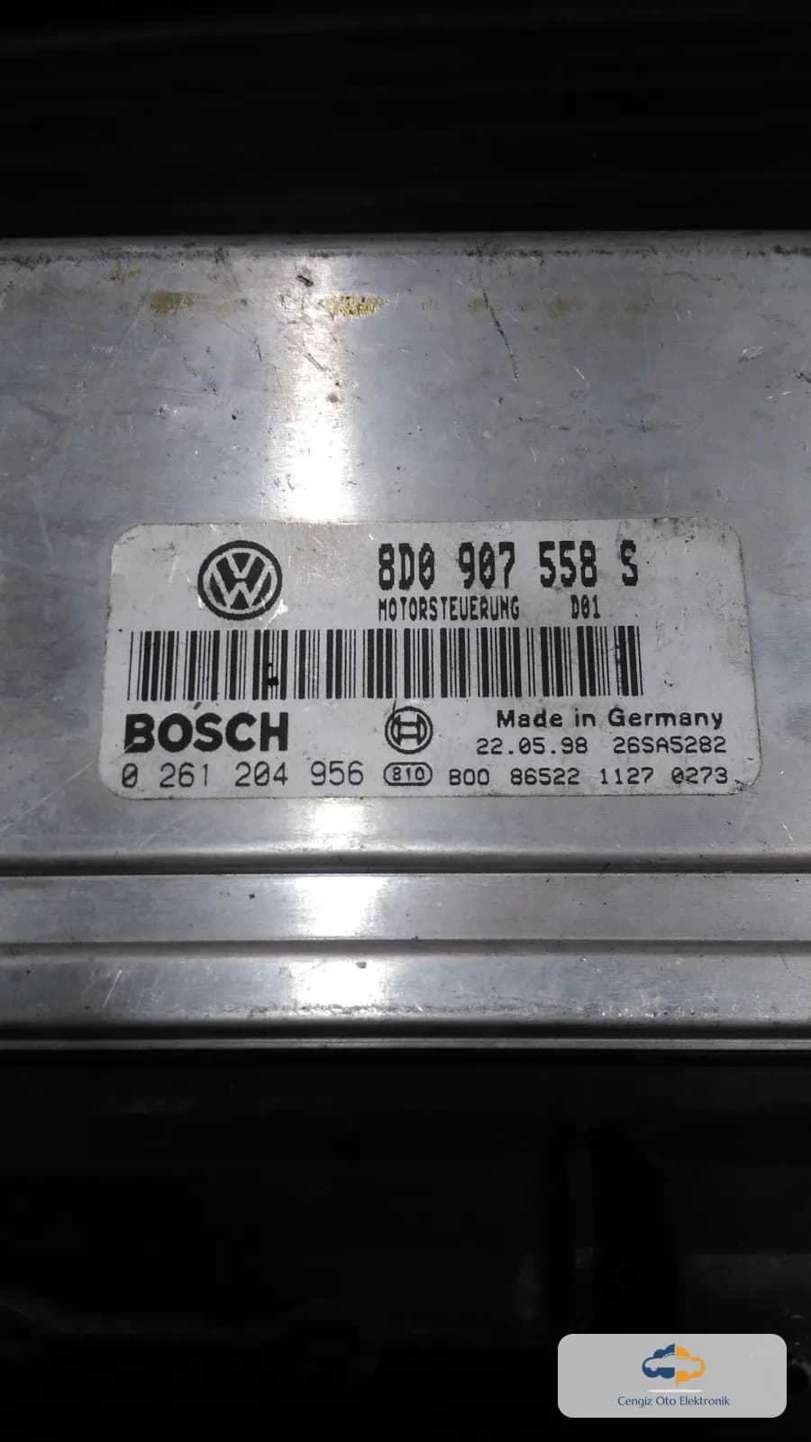 VAG Volkswagen Passat B5, Audi A4 B5 Motor Beyni / Motor Kontrol Ünitesi (ECU / ECM) - 8D0907558S - 0 261 204 956