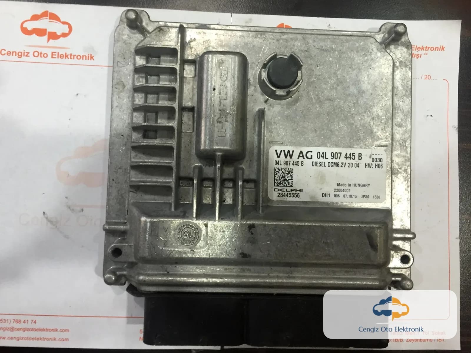 VW GOLF 7 MOTOR BEYİNİ - 04L907445B - 28445556