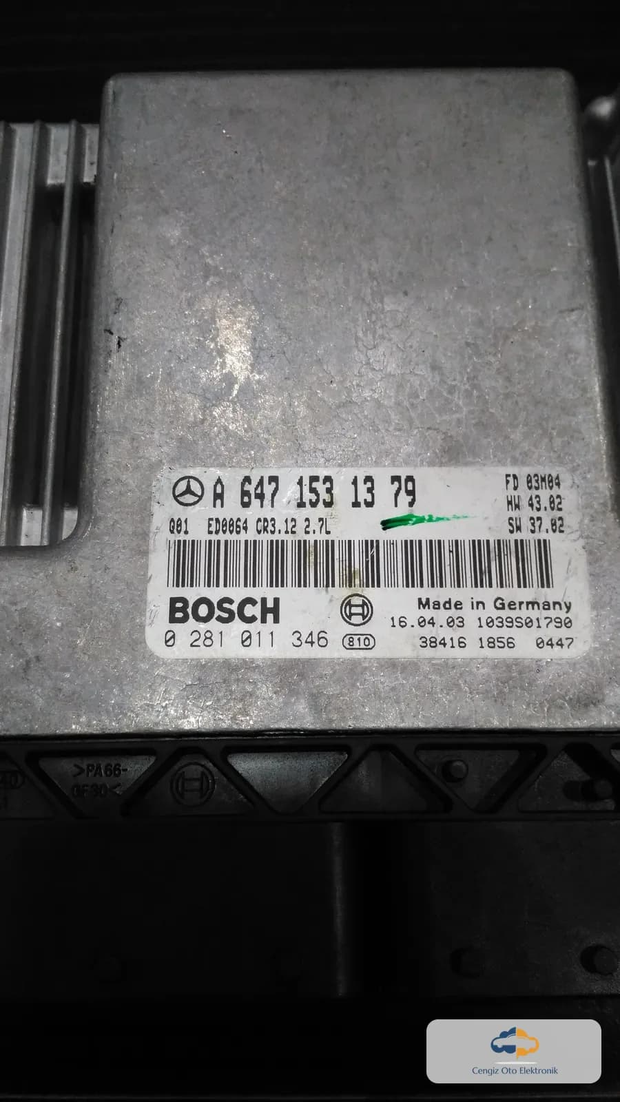 Mercedes-Benz E-Serisi (W211 Sedan / S211 T-Modell / Station Wagon) – E 270 CDI Motor Beyni / Motor Kontrol Ünitesi (ECU / ECM)