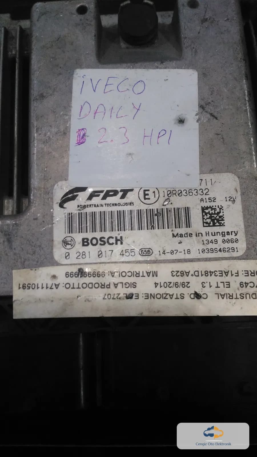 Iveco Iveco Daily IV / Daily V Motor Beyini (ECU / Motor Kontrol Ünitesi) - 0281017455 - 5801352711 - 580135271J